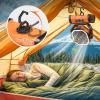 imageOGERY 20000mAh Rechargeable Camping Fan with LED Lantern Portable Battery Powered Fan Remote ampamp Oscillating  4 Speed for Tent Travel Bedroom Car Outdoor Camping EssentialsOrange
