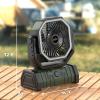 imageOGERY 20000mAh Rechargeable Camping Fan with LED Lantern Portable Battery Powered Fan Remote ampamp Oscillating  4 Speed for Tent Travel Bedroom Car Outdoor Camping EssentialsGreen
