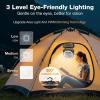 imageOGERY 2025 Upgraded Camping Fan Portable Rechargeable Fan with 20000mAh Battery Powered Stronger Wind Stepless Speed Regulation Fast Charging for Tent Travel Car Outdoor Camping EssentialsBlackOrange