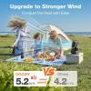imageOGERY 2025 Upgraded Camping Fan Portable Rechargeable Fan with 20000mAh Battery Powered Stronger Wind Stepless Speed Regulation Fast Charging for Tent Travel Car Outdoor Camping EssentialsBlackOrange