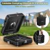imageOGERY 2Burner Foldable Camping Stove with Griddle Textured ampamp Smooth and Carrying Bag Portable Propane Camp Stove with 2 Adjustable Burners ampamp Piezo Ignition for Camping Tailgating Essentials GearBlack
