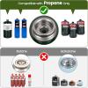 imageOGERY 2Burner Foldable Camping Stove with Griddle Textured ampamp Smooth and Carrying Bag Portable Propane Camp Stove with 2 Adjustable Burners ampamp Piezo Ignition for Camping Tailgating Essentials GearBlack