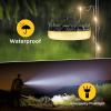 imageOGERY 2Pack Camping String Lights 4 in 1 Quick Storage 328FT Rechargeable Tent Lights String with 8 Lighting Modes Hanging Waterproof Portable LED Lamp for Outdoor Patio Awning Party EssentialsBlack