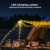 imageOGERY 2Pack Camping String Lights 4 in 1 Quick Storage 328FT Rechargeable Tent Lights String with 8 Lighting Modes Hanging Waterproof Portable LED Lamp for Outdoor Patio Awning Party EssentialsGreen