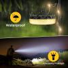 imageOGERY 2Pack Camping String Lights 4 in 1 Quick Storage 328FT Rechargeable Tent Lights String with 8 Lighting Modes Hanging Waterproof Portable LED Lamp for Outdoor Patio Awning Party EssentialsBlack
