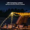 imageOGERY 2Pack Camping String Lights 4 in 1 Quick Storage 328FT Rechargeable Tent Lights String with 8 Lighting Modes Hanging Waterproof Portable LED Lamp for Outdoor Patio Awning Party EssentialsGreen