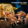 imageOGERY 2Pack Camping String Lights 4 in 1 Quick Storage 328FT Rechargeable Tent Lights String with 8 Lighting Modes Hanging Waterproof Portable LED Lamp for Outdoor Patio Awning Party EssentialsGreen