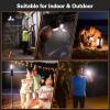 imageOGERY Rechargeable 10000mAh Camping Light with Stand 65 ft Max Height Cordless Work Light with 3 LED Lamp Heads 2200 Lumens Camping Essentials Gear Emergency Flashlight with Detachable TripodOrange