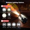 imageOGERY Rechargeable 10000mAh Camping Light with Stand 65 ft Max Height Cordless Work Light with 3 LED Lamp Heads 2200 Lumens Camping Essentials Gear Emergency Flashlight with Detachable TripodBlack