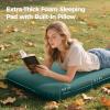 imageOGERY Self Inflating Sleeping Pad with Electric Pump 315quot UltraThick Memory Foam Camping Pad 4 Season Camping Mattress Pad with Builtin Pillow Camping Essentials Gear for Tent Travel CarGreen