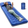 imageOGERY Sleeping Pad for Camping 6quot ExtraThick Reinforced Camping Sleeping Pad with Pillows ampamp Builtin Foot Pump Ultralight Self Inflating Air Mattress Mat for Tent Hiking Essentials GearBlue