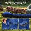 imageOGERY Sleeping Pad for Camping 6quot ExtraThick Reinforced Camping Sleeping Pad with Pillows ampamp Builtin Foot Pump Ultralight Self Inflating Air Mattress Mat for Tent Hiking Essentials GearBlue