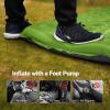 imageOGERY Sleeping Pad for Camping 6quot ExtraThick Reinforced Camping Sleeping Pad with Pillows ampamp Builtin Foot Pump Ultralight Self Inflating Air Mattress Mat for Tent Hiking Essentials GearGreen