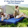 imageOGERY Sleeping Pad for Camping 6quot ExtraThick Reinforced Camping Sleeping Pad with Pillows ampamp Builtin Foot Pump Ultralight Self Inflating Air Mattress Mat for Tent Hiking Essentials GearBlue