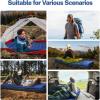 imageOGERY Sleeping Pad for Camping 6quot ExtraThick Reinforced Camping Sleeping Pad with Pillows ampamp Builtin Foot Pump Ultralight Self Inflating Air Mattress Mat for Tent Hiking Essentials GearBlue