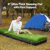 imageOGERY Sleeping Pad for Camping 6quot ExtraThick Reinforced Camping Sleeping Pad with Pillows ampamp Builtin Foot Pump Ultralight Self Inflating Air Mattress Mat for Tent Hiking Essentials GearGreen