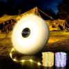 imageOGERY 2Pack Camping String Lights 4 in 1 Quick Storage 328FT Rechargeable Tent Lights String with 8 Lighting Modes Hanging Waterproof Portable LED Lamp for Outdoor Patio Awning Party EssentialsGreen