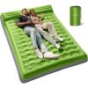 imageOGERY Sleeping Pad for Camping 6quot ExtraThick Reinforced Camping Sleeping Pad with Pillows ampamp Builtin Foot Pump Ultralight Self Inflating Air Mattress Mat for Tent Hiking Essentials GearGreen