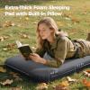 imageOGERY Self Inflating Sleeping Pad with Electric Pump 315 UltraThick Memory Foam Camping Pad 4 Season Camping Mattress Pad with Builtin Pillow Camping Essentials Gear for Tent Travel Car DoubleGrey