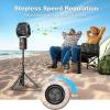 imageOGERY Camping Fan Portable Fan with Adjustable Height Stand 20000mAh Rechargeable Battery Powered Fan with Remote LED Light Auto Oscillation Fast Charging Floor or Desk Fan for Tent RV Travel