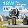 imageOGERY Camping Fan Portable Fan with Adjustable Height Stand 20000mAh Rechargeable Battery Powered Fan with Remote LED Light Auto Oscillation Fast Charging Floor or Desk Fan for Tent RV Travel
