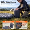 image:imageOGERY Sleeping Pad for Camping RValue 90 Insulated 4 Season Sleeping Mat 47 Thick Ultralight Inflatable Camping Air Mattress with Pump Bag Compact for Cold Weather