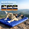 image:imageOGERY Double Sleeping Pad Ultralight Inflating Inflatable Sleeping Pad for Camping with Pillow Builtin Foot Pump 6 ExtraThick Reinforced Camping Pad for Hiking Backpacking Tent SingleGreenBlueGrey