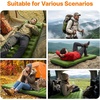 image:imageOGERY Double Sleeping Pad Ultralight Inflating Inflatable Sleeping Pad for Camping with Pillow Builtin Foot Pump 6 ExtraThick Reinforced Camping Pad for Hiking Backpacking Tent SingleGreenGreenGrey