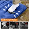 image:imageOGERY Double Sleeping Pad Ultralight Inflating Inflatable Sleeping Pad for Camping with Pillow Builtin Foot Pump 6 ExtraThick Reinforced Camping Pad for Hiking Backpacking Tent SingleGreenBlueGrey