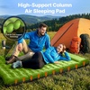 image:imageOGERY Double Sleeping PadUltralight Inflating Sleeping Pad for Camping with Pillow Builtin Foot Pump 6 ExtraThick Reinforced Camping Pad for Hiking Backpacking Tent SingleBlueGreenGrey