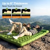 image:imageOGERY Sleeping Pad Ultralight Inflatable Sleeping Pad for Camping with Pillow Builtin Foot Pump 6 ExtraThick Reinforced Camping Mattress for Hiking Backpacking TentGreen