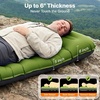 image:imageOGERY Sleeping Pad Ultralight Inflatable Sleeping Pad for Camping with Pillow Builtin Foot Pump 6 ExtraThick Reinforced Camping Mattress for Hiking Backpacking TentGreen