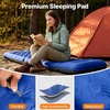 image:imageOGERY Sleeping Pad Ultralight Inflatable Sleeping Pad for Camping with Pillow Builtin Foot Pump 6 ExtraThick Reinforced Camping Mattress for Hiking Backpacking TentBlue