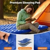image:imageOGERY Sleeping Pad Ultralight Inflatable Sleeping Pad for Camping with Pillow Builtin Foot Pump 6 ExtraThick Reinforced Camping Mattress for Hiking Backpacking TentBlue