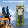 image:imageOGERY Sleeping Pad Ultralight Inflatable Sleeping Pad for Camping with Pillow Builtin Foot Pump 6 ExtraThick Reinforced Camping Mattress for Hiking Backpacking TentGreen