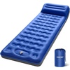 image:imageOGERY Sleeping Pad Ultralight Inflatable Sleeping Pad for Camping with Pillow Builtin Foot Pump 6 ExtraThick Reinforced Camping Mattress for Hiking Backpacking TentBlue