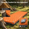 image:imageOGERY Sleeping Pad for Camping HighDensity Foam Camping Mattress Insulated Sleeping Mat for Tent Floor SUV Car Bed Camping Cot Packable Travel Bed with Pump SackOrange