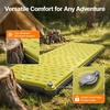 image:imageOGERY Sleeping Pad for Camping HighDensity Foam Camping Mattress Insulated Sleeping Mat for Tent Floor SUV Car Bed Camping Cot Packable Travel Bed with Pump SackGreen