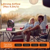 image:imageOGERY 20000mAh Rechargeable Camping Fan with LED Lantern Portable Battery Powered Fan Remote amp Oscillating  4 Speed for Tent Travel Bedroom Car Outdoor Camping EssentialsPink