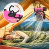 image:imageOGERY 20000mAh Rechargeable Camping Fan with LED Lantern Portable Battery Powered Fan Remote amp Oscillating  4 Speed for Tent Travel Bedroom Car Outdoor Camping EssentialsPink
