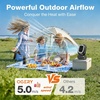 image:imageOGERY Camping Fan Portable Fan Rechargeable with 20000mAh Battery Stepless Speed Control Fast Charging Remote amp LED Lantern for Tent Travel Car Camping Camping EssentialsBlackGreen