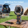image:imageOGERY F21 Camping Fan with Stand 20000mAh Rechargeable Battery Powered Standing Fan LED Lanterns for Power Outages Strong Wind Fast Charging for Tent Travel Bedroom Camping EssentialsBlackOrange