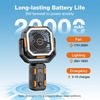 image:imageOGERY F21 Camping Fan with Stand 20000mAh Rechargeable Battery Powered Standing Fan LED Lanterns for Power Outages Strong Wind Fast Charging for Tent Travel Bedroom Camping EssentialsBlackOrange