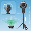 image:imageOGERY Portable Camping Fan with Adjustable Height Stand 30000mAh Battery Powered Fan with Remote LED Light Auto Oscillation for Tent RV Bedroom Travel  Floor amp Desk FanBlackOrange