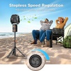 image:imageOGERY Portable Camping Fan with Adjustable Height Stand 30000mAh Battery Powered Fan with Remote LED Light Auto Oscillation for Tent RV Bedroom Travel  Floor amp Desk FanBlackOrange