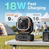 image:imageOGERY Portable Fan Rechargeable 30000mAh Camping Fan for Tent RV amp Outdoor with Up to 322H Runtime Battery Powered Fan with Remote LED Lantern Stepless Speed Auto Oscillation Camping GearBlackOrange