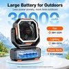 image:imageOGERY Portable Fan Rechargeable Camping Fan for Tent with Up to 200H Runtime Battery Powered Fan with Remote LED Lantern Stepless Speed Auto Oscillation Camping Essentials amp GearBlackOrange