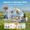 image:imageOGERY Portable Fan Rechargeable Camping Fan for Tent with Up to 200H Runtime Battery Powered Fan with Remote LED Lantern Stepless Speed Auto Oscillation Camping Essentials amp GearBlackPink