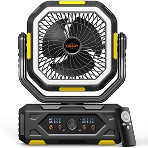 image:imageOGERY 2026 Upgraded Camping Fan Stronger Wind Stepless Speed Regulation Fast Charging for Tent Travel Car Outdoor Camping Essentials